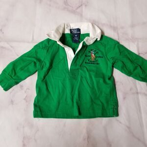 Polo by Ralph Lauren Green Long Sleeve Shirt 9M